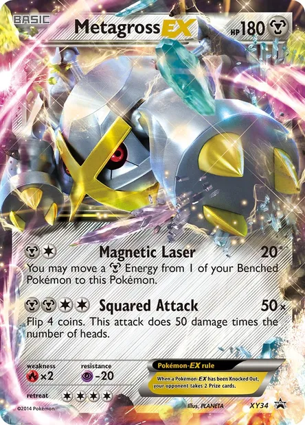 Metagross EX, Pokémon card XY 34 — XY Black Star Promos set