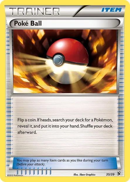 Poké Ball, Pokémon card KSS 35 — Kalos Starter Set set