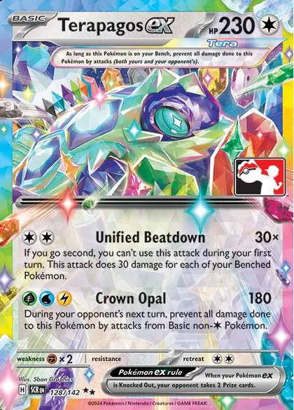 Terapagos ex, Pokémon card PPS 128-3 — Play! Pokémon Prize Pack Series set