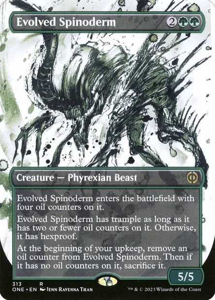 Evolved Spinoderm, Magic card ONE 313 — Phyrexia: All Will Be One set