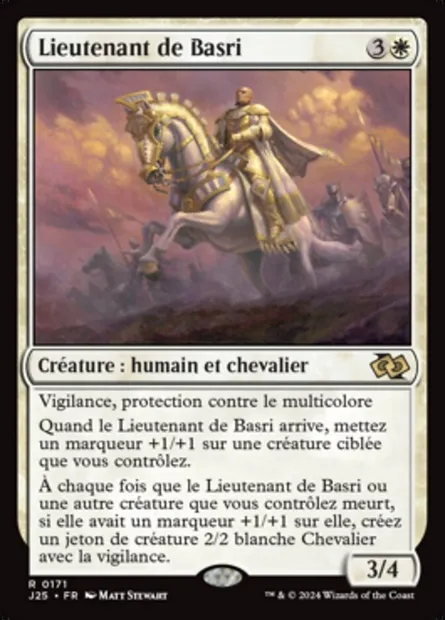 Lieutenant de Basri, carte Magic J25 171 — extension Foundations Jumpstart