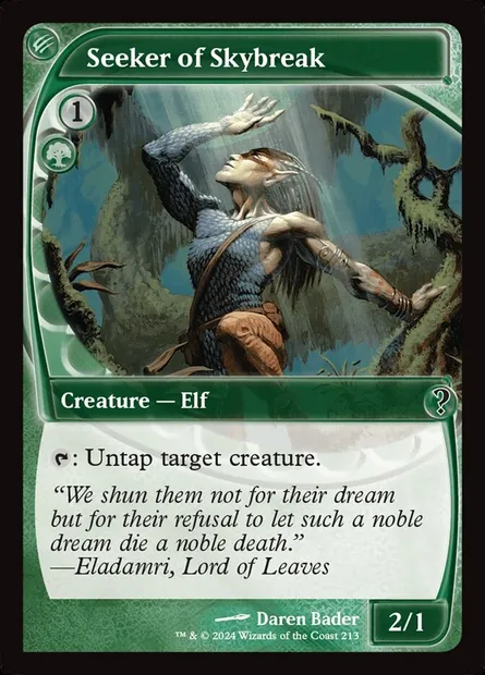 Chercheur de trouées de ciel, carte Magic MB2 213 — extension Mystery Booster 2