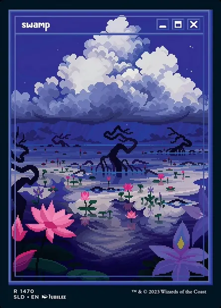 Marais, carte Magic SLD 1470 — extension Secret Lair Drop