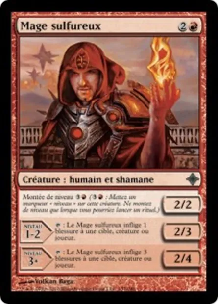 Mage sulfureux, carte Magic ROE 137 — extension L'ascension des Eldrazi