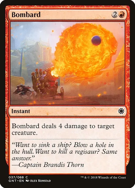 Canonnade, carte Magic GNT 37 — extension Game Night