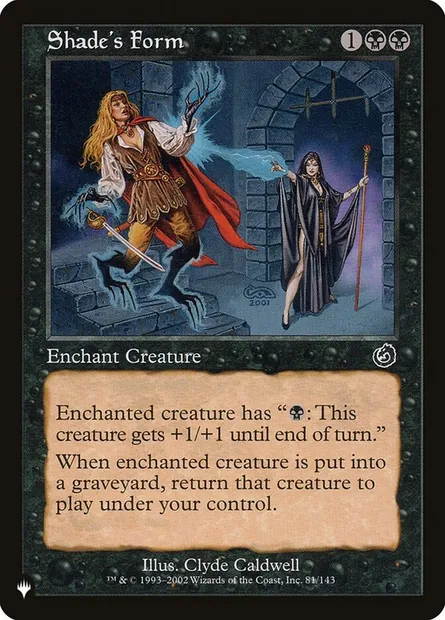 Shade's Form, Magic card PLST TOR-81 — The List set