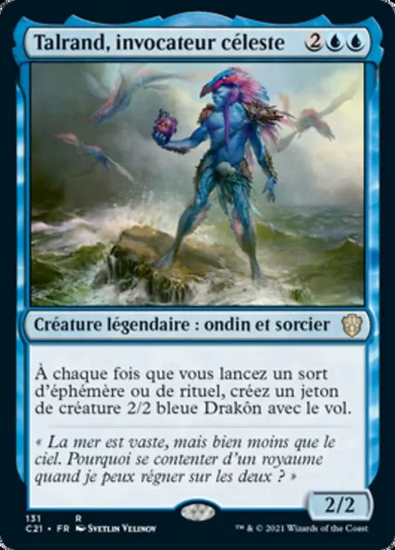 Talrand, invocateur céleste, carte Magic C21 131 — extension Commander 2021