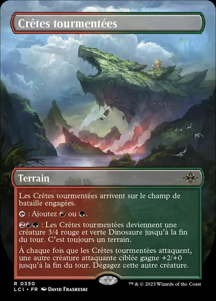Crêtes tourmentées, carte Magic LCI 350 — extension The Lost Caverns of Ixalan