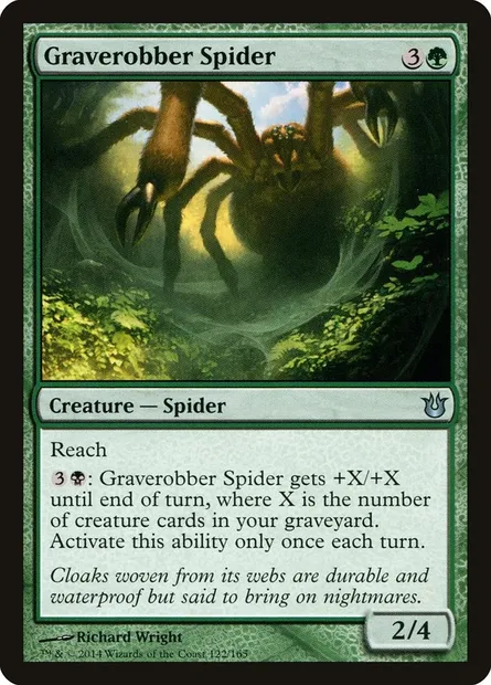 Graverobber Spider, Magic card BNG 122 — Born of the Gods set