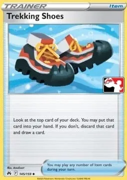 Chaussures de Randonnée, carte Pokémon PPS 145-3 — extension Play! Pokémon Prize Pack Series
