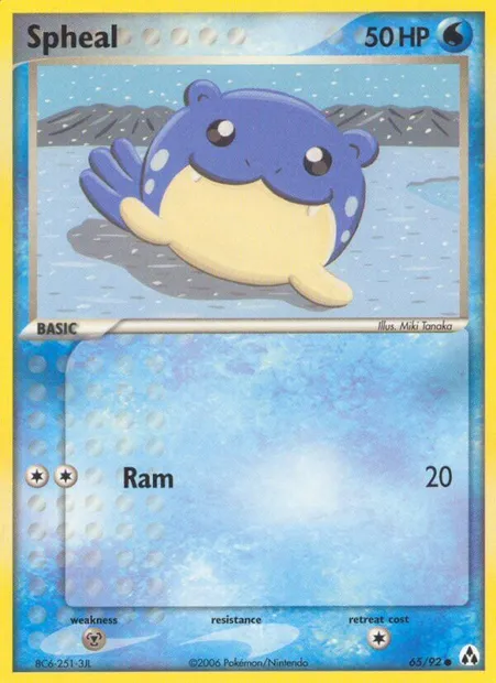 Spheal, Pokémon card LM 65 — Legend Maker set
