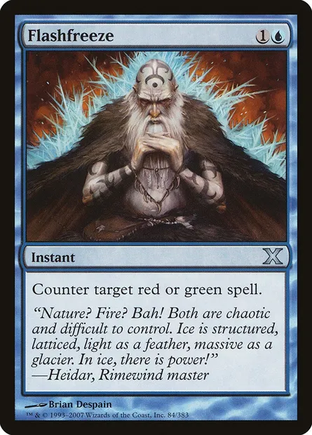 Flashfreeze, Magic card 10E 84 — Tenth Edition set