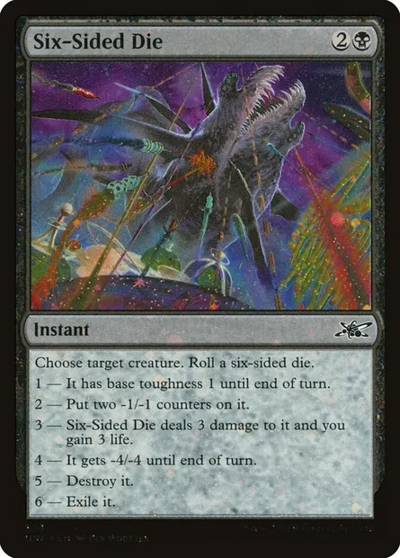 Six-Sided Die, Magic card UNF 378 — Unfinity set
