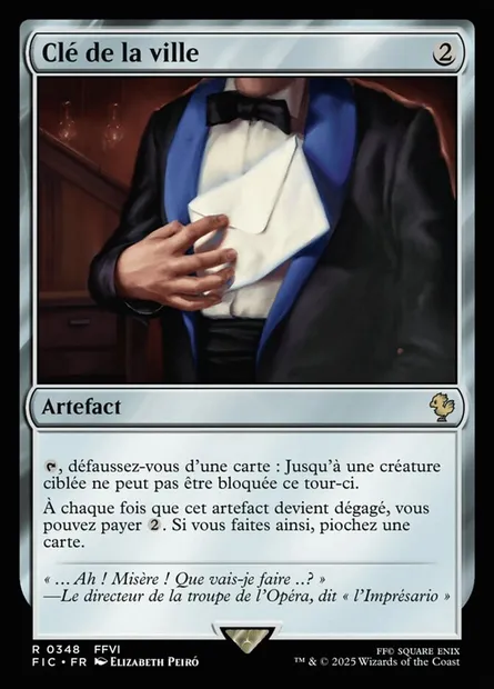 Clé de la ville, carte Magic FIC 348 — extension Final Fantasy Commander