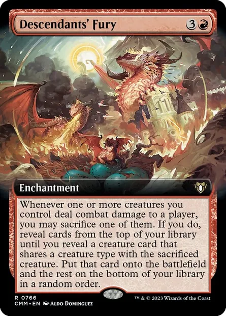 Descendants' Fury, Magic card CMM 766 — Commander Masters set