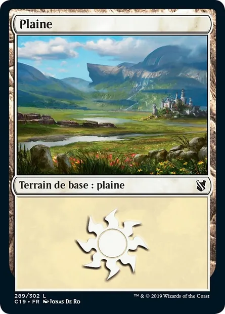Plaine, carte Magic C19 289 — extension Commander 2019