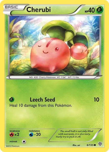 Cherubi, Pokémon card PLS 6 — Plasma Storm set