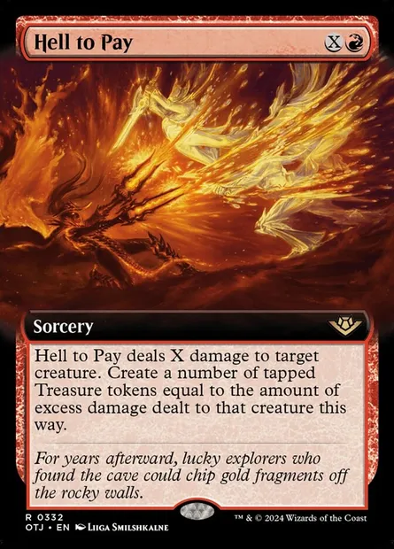 Hell to Pay, Magic card OTJ 332 — Outlaws of Thunder Junction set
