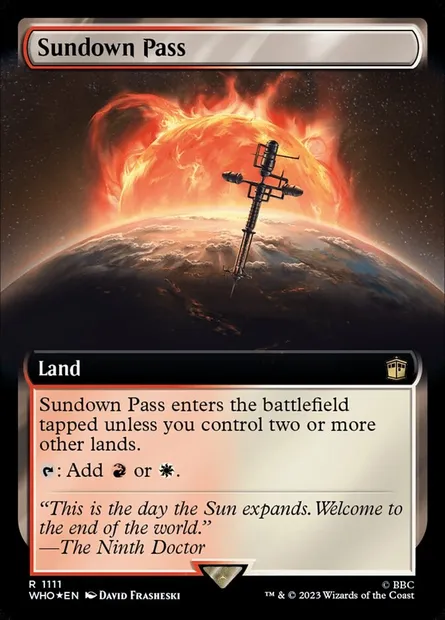 Sundown Pass, Magic card WHO 1111 — Doctor Who set
