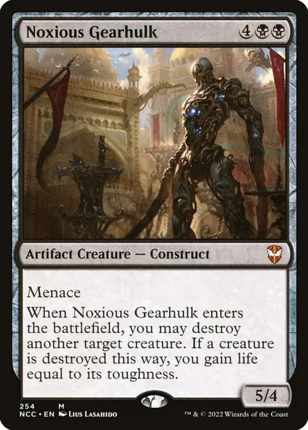 Noxious Gearhulk, Magic card NCC 254 — New Capenna Commander set