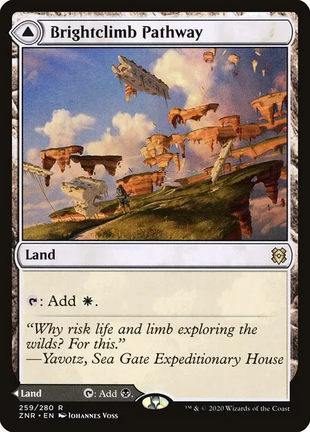 Brightclimb Pathway // Grimclimb Pathway, Magic card ZNR 259 — Zendikar Rising set
