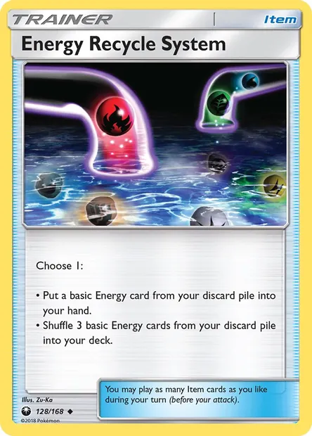 Energy Recycle System, Pokémon card CES 128 — Celestial Storm set