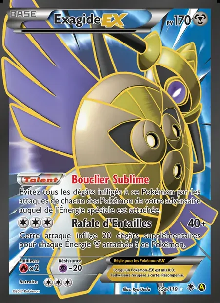 Exagide EX, carte Pokémon PHF 65a — extension Vigueur Spectrale