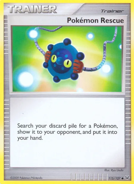 Pokémon Rescue, Pokémon card PL 115 — Platinum set