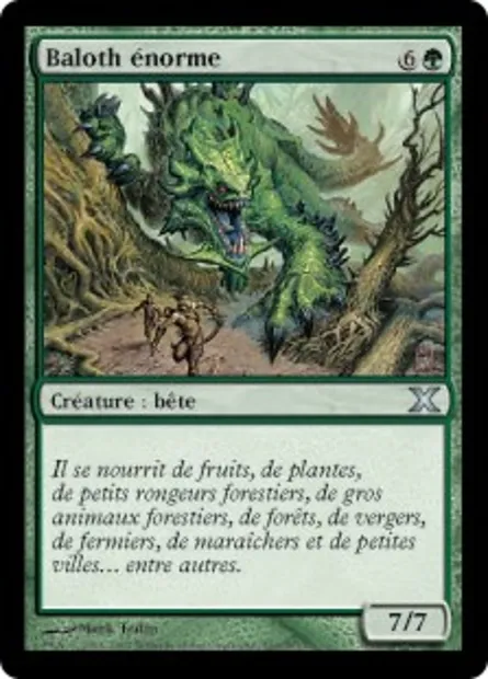 Baloth énorme, carte Magic 10E 263 — extension Dixième édition