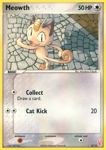 Meowth, Pokémon card TK2P 004 — EX Trainer Kit 2 (Plusle) set