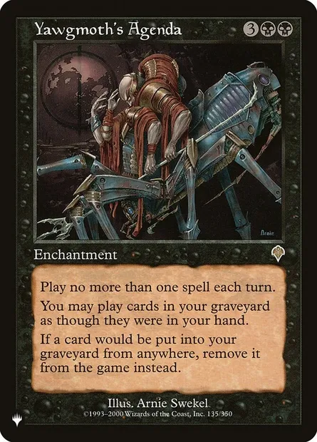 Programme de Yaugzebul, carte Magic PLST INV-135 — extension The List