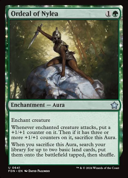Ordeal of Nylea, Magic card FDN 641 — Foundations set