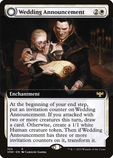 Wedding Announcement // Wedding Festivity, Magic card VOW 355 — Innistrad: Crimson Vow set