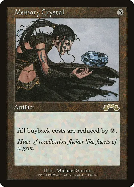 Memory Crystal, Magic card EXO 134 — Exodus set