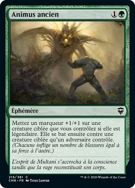 Animus ancien, carte Magic CMR 215 — extension Commander Legends