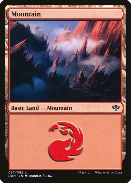 Mountain, Magic card DDN 37 — Duel Decks: Speed vs. Cunning set
