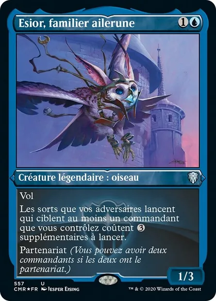 Esior, familier ailerune, carte Magic CMR 557 — extension Commander Legends