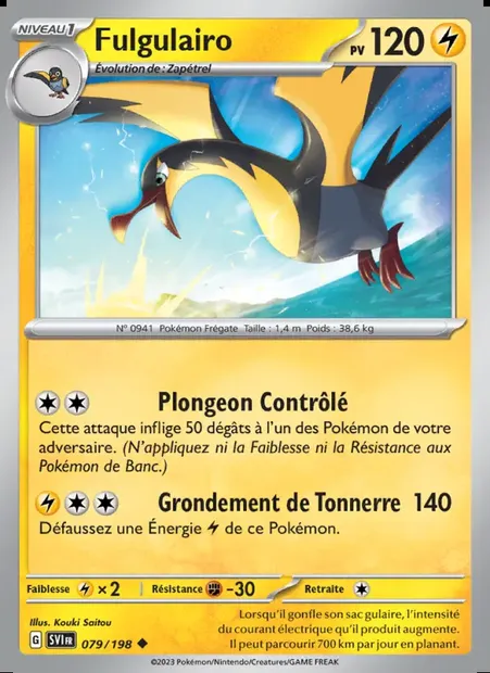 Fulgulairo, carte Pokémon SVI 079 — extension Écarlate et Violet