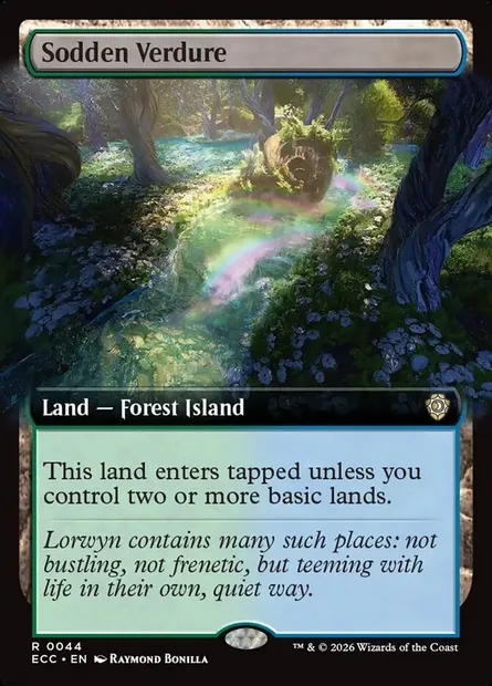 Sodden Verdure, Magic card ECC 44 — Lorwyn Eclipsed Commander set