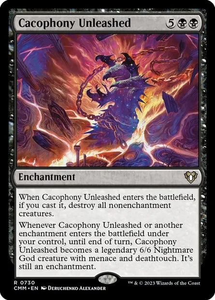 Cacophony Unleashed, Magic card CMM 730 — Commander Masters set