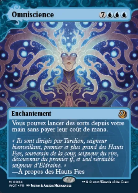 Omniscience, carte Magic WOT 24 — extension Wilds of Eldraine: Enchanting Tales
