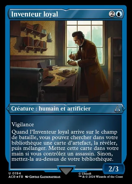 Inventeur loyal, carte Magic ACR 194 — extension Assassin's Creed