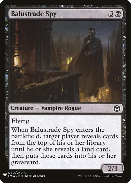 Balustrade Spy, Magic card PLST IMA-80 — The List set