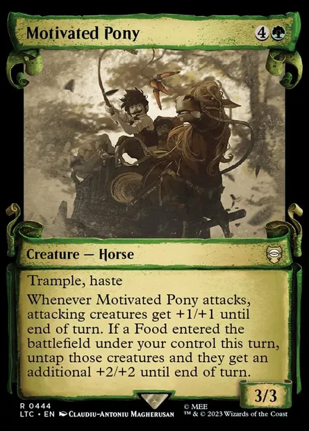 Motivated Pony, Magic card LTC 444 — Tales of Middle-earth Commander set