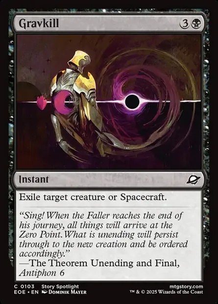 Gravkill, Magic card EOE 103 — Edge of Eternities set