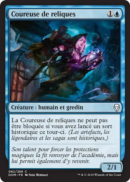 Coureuse de reliques, carte Magic DOM 62 — extension Dominaria