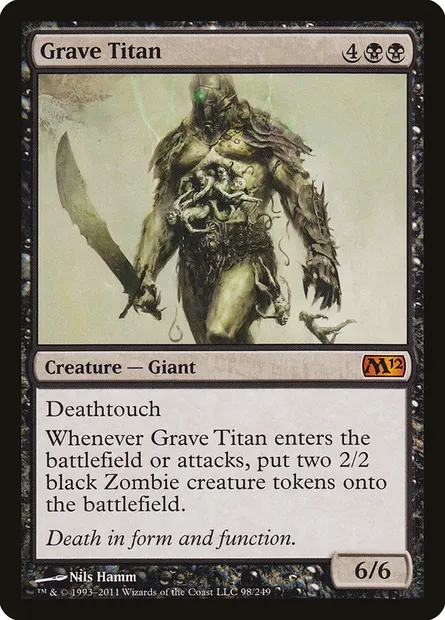 Grave Titan, Magic card M12 98 — Magic 2012 set