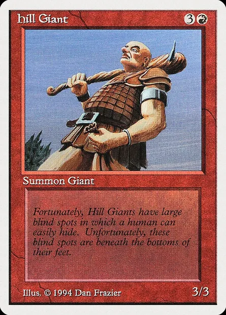 Géant des collines, carte Magic SUM 158 — extension Summer Magic / Edgar