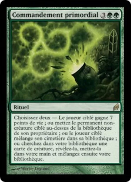 Commandement primordial, carte Magic LRW 233 — extension Lorwyn