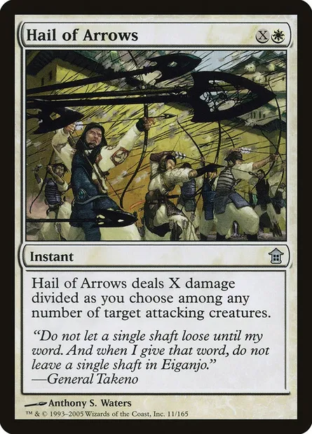 Pluie de flèches, carte Magic SOK 11 — extension Libérateurs de Kamigawa